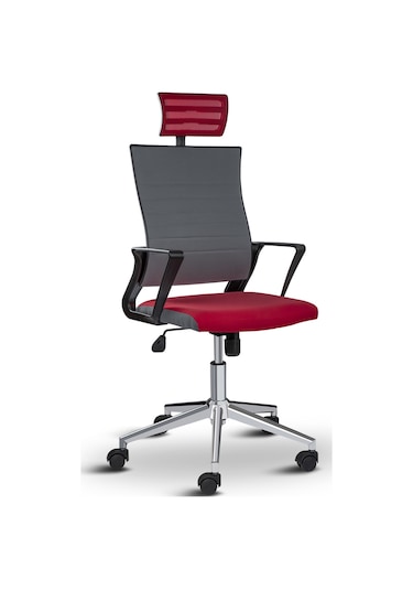 Asbir Mobilya Rigel Başlıklı Metal Ayaklı Çalışma Koltuğu Ofis Sa