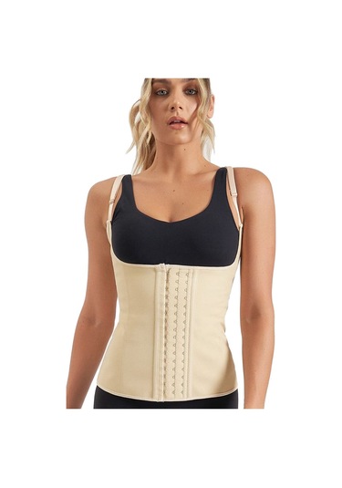 Pastimore Askılı Ten Latex Korse Ten