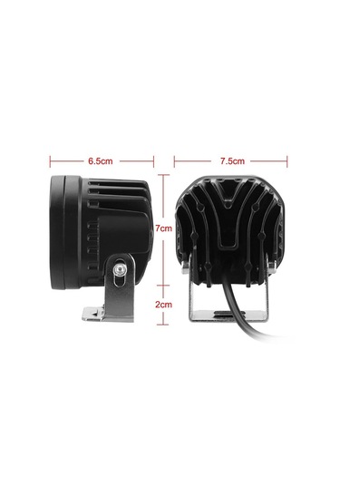 2 Adet 4 Led Sarı Işık Sis Aydınlatma Lambası 40w 12-32 Volt