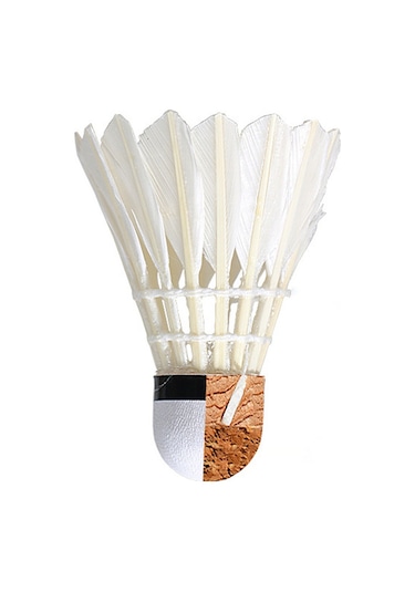 Naturel Kaz Tüyü Dayanıklı Badminton Topu 12 Adet