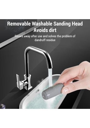 Skycity Ev Kullanımlı Elektrikli Ayak Ölü Deri Temizleyici - Güçlü Tefrik, Çift Zımpara Başlı, Usb Şarjlı, Kahverengi