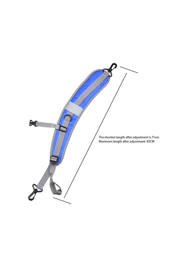 Luckstone 1 Çift Ayarlanabilir Sırt Çantası Askısı D-Halkalı Yedek Omuz Askısı - Mavi
