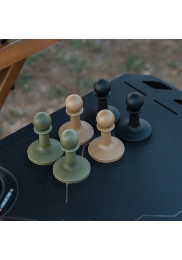 Pazly Yıldırım Koruyucu Çadır Direği Kapağı - 4'lü Set, Rüzgar Ve Statik Elektrik Koruma Haki Haki