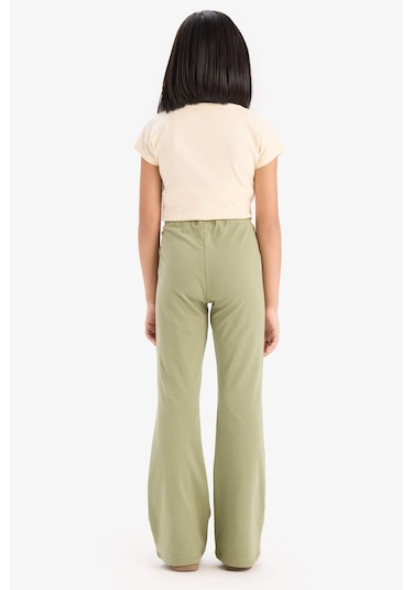 DeFacto Kız Çocuk İspanyol Paça Tayt E1838A825SMKH461 Haki