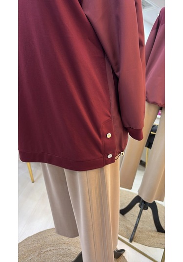 Qmash Penye Tunik Bordo 6193
