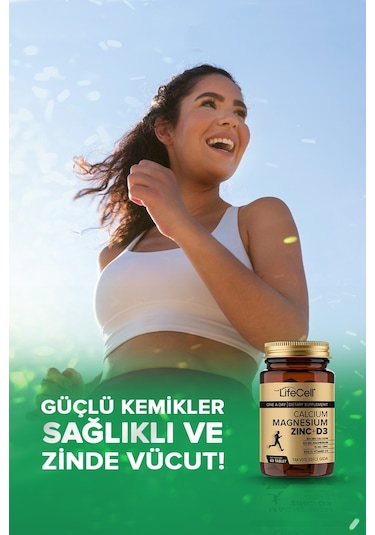 Lifecell Calcium Magnesium Zinc + D3 60 Tablet