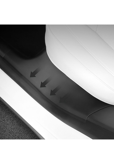 Tesla Model Y 1 Çift Abs Kapı Eşiği Arka Kapı Giriş Muhafızları Mat Araba İç Aksesuarları