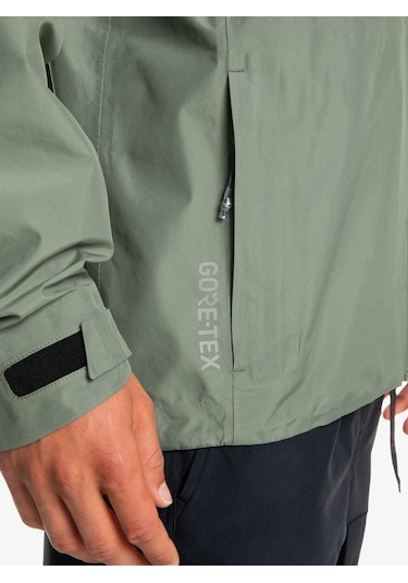 Quiksilver Over Cast Gore Tex Jk Erkek Mont-27702-yeşil
