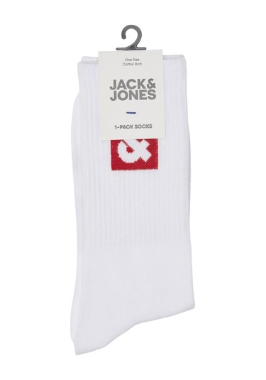 Jack & Jones Jacli Logo Tennis Sock Erkek Çorap-26489 - Kırmızı