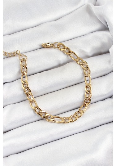 316l Çelik Gold Renk Zincir Erkek Bileklik