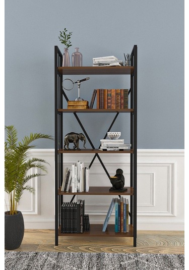 Wood House Ayaz Kitaplık-ceviz