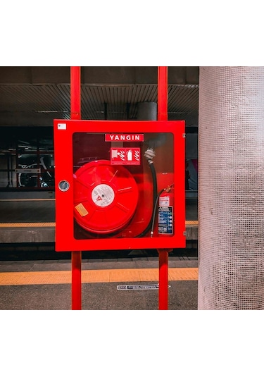 1" Yarı Sert Yangın Dolabı Hortumu Yarı Sert Yangın Hortumu Ts 694 Belgeli 60 Mt