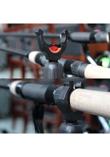 Youtek Nylon Olta Kamışı Tutucu Kafa, İç Çelik Yaylı Ve Silikonlu Sabitleyici, Mıknatıslı Üst, Kayma Ve Aşınma Engeli, 4.5cm Açılış Genişliği, 1 Adet