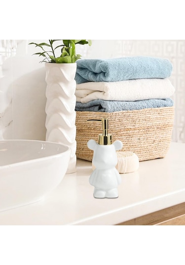 Suntek Sabunluk Seramik Banyo Tezgahı Çamaşır Odası Için Beyaz