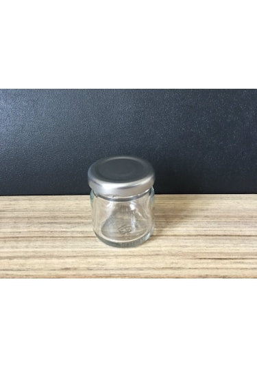 40 Cc Cam Kavanoz - 50 Adet - Gümüş Kapak. Mutfak.