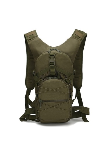 Didadodo Yeşil 800d Oxford Askeri Sırt Çantası 15 L Molle Taktik Yürüyüş Bisiklet Kamp Çantası Yeşil