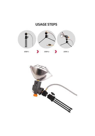 Padalink Taşınabilir Kamp Isıtıcısı - Ayarlanabilir Çadır Isıtma Ekipmanı, Soğuk Havalarda Dış Mekan Kullanımı İçin İdeal Çok Renkli