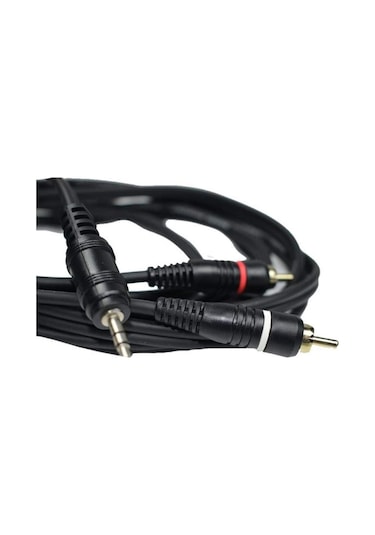4794s 3.5mm Stereo To 2rca Aux Ses Kulaklık Çevirici Kablosu 1.8M