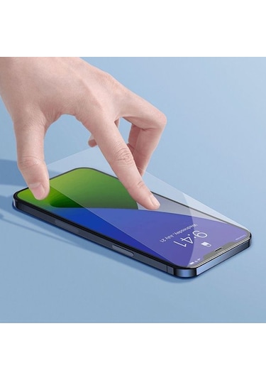 Baseus Apple Uyumlu   iPhone 12 Pro 6.1 0.3Mm Ful Tempered Cam Ekran Koruyucu