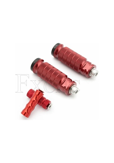 Cnc Alüminyum Motosiklet Arka Ayak Dayama Yerleri - Kırmızı