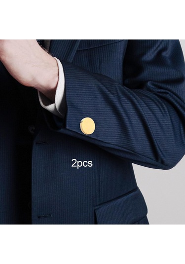 Suntek Erkek Kol Düğmeleri Yuvarlak Kol Düğmeleri Düğün Altın Gül