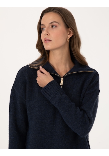 Pierre Cardin Kadın Lacivert Kazak /triko 50316329-vr033 Lacivert