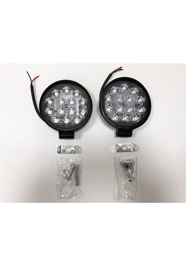 Replax Off Road Sis Farı Sis Lambası 14 Led Yuvarlak 2,Li Paket