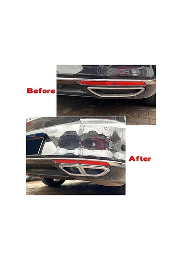 Ulzyvf Passat B8 2016-2019 Egzoz Ağzı Krom Kaplama - Kolay Takılır, Şık Tasarım