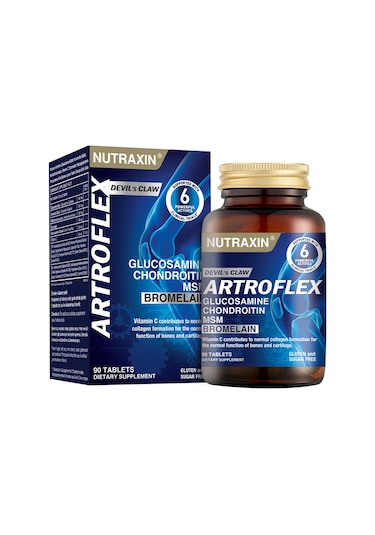 Nutraxin Artroflex 90 Tablet - Glukozamin Kondroitin MSM Bromelain Şeytan pençesi