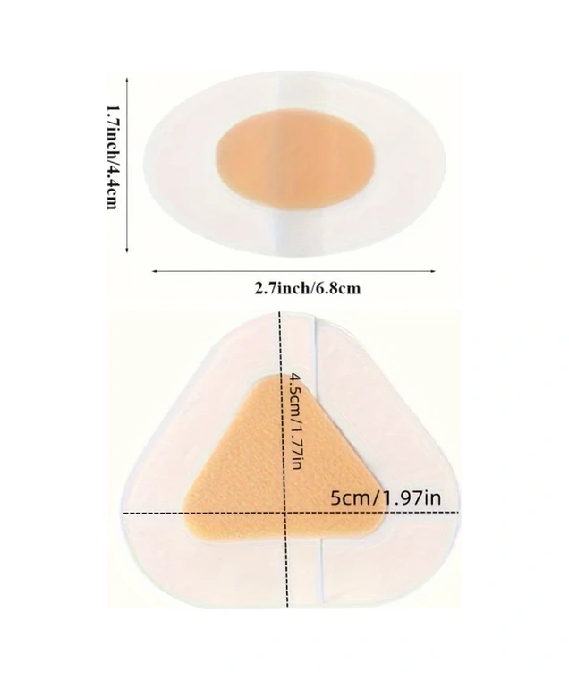 Gateesat Açık Bej 100 Adet Kaymayı Önleyen Ayak Bileği Pedi Seyahat Koruyucu