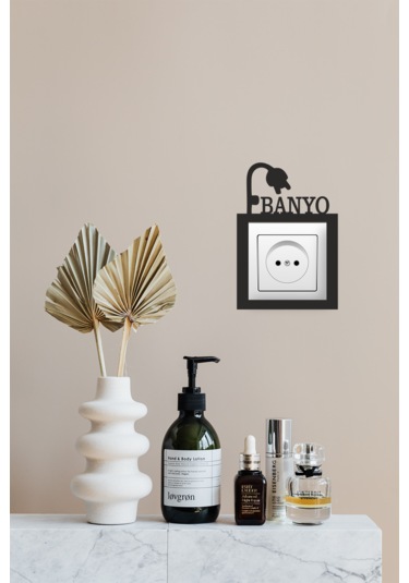 Priz Çerçevesi Banyo Mdf Duvar Dekorasyon Ürünü