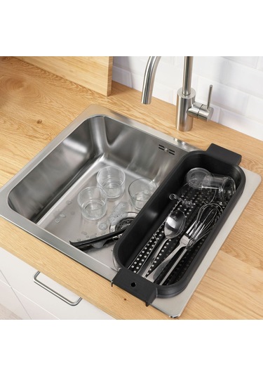 Süzgeç, Antrasit, 48x18x10 Cm Gri