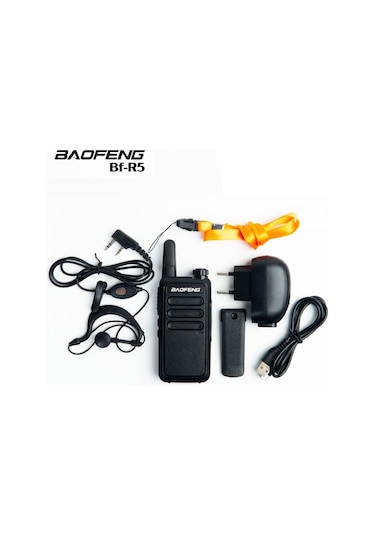 2li Baofeng R5 Pmr 446 El Telsizi Mikro Usb Şarjlı - Çift Kulaklık Dahil