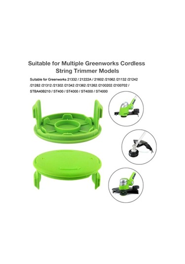 Sones 2 Adet Gk04 Akülü Ayıklayıcı Çim Biçme Makinesi Makara Kapağı Greenworks İçin Siyah