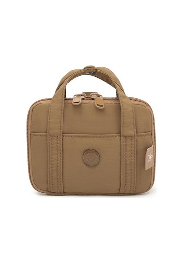 Smart Bags Mikro Poly Kumaş Askılı Mini Boy Kadın Cüzdanı 3346 Kahve
