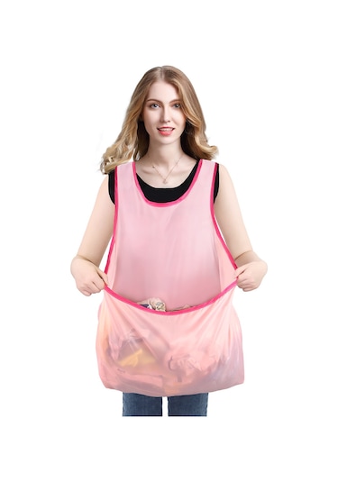 Skycity Genel Oxford Kumaşı Pembe Ev & Balkon Kullanıma Uygun Su Geçirmez Omuz Çantası, Bel Bükmeden Kolay Çamaşır Kurutma, Üniversite Öğrencileri Ve Kadınlar İçin Taşınabilir Ev Gereci Genel Oxford Dokusu Pembe