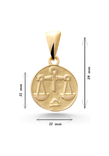 Sefa Gold 14 Ayar Altın Terazi Burcu Kolye Ucu