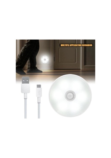 Hareket Sensörlü Usb Şarjlı Led Işık  Lamba