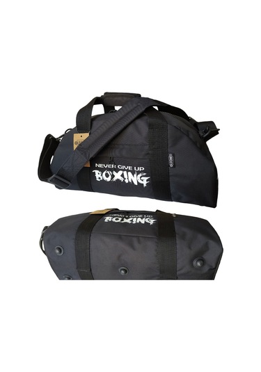 Leon Classic Boks Ve Kick Boks Spor Ekipman Çantası Large Siyah