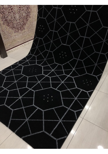 Saray Halı Pırlanta 10920 B 150X230 Siyah %100 Yün 4 M2 Halı ! Siyah