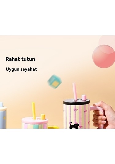 Didadodo Pembe Termos Bardak - Isı Koruma, Kullanılabilir, Soğuk Ve Sıcak Pembe, Kullanışlı Tasarım Pembe