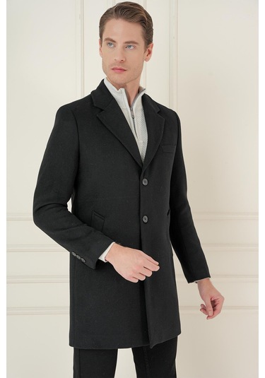 Plt 084 Siyah Klasik Palto Siyah