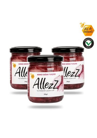 Kırmızı Soğan Turşusu 3 X 210 G