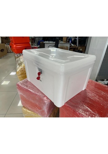 Motosiklet Pizza Servis Çantası Beyaz 90 Litre Köşeli Beyaz