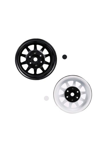 Pazly Trx4 Siyah/beyaz Seti Seçenekli Scx10 Metal Jant İçin Gen8 Geeroyoo Dayanıklı Beadlock Axial Adet 4 1.9 - Sk
