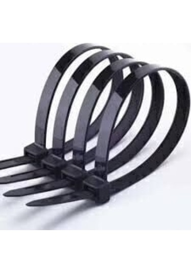 Uv Tork Kablo Bağı Cırt Kelepçe 4,8 Mmx370 Mm Siyah 100 'lü Paket