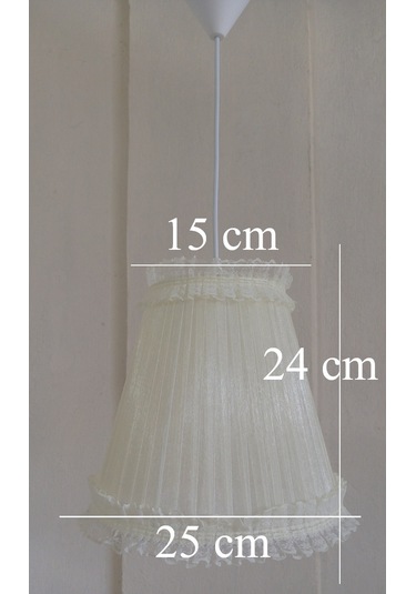 N-09 Krem Organze Yatak Odası Çocuk Ve Bebek Odası Avize Krem