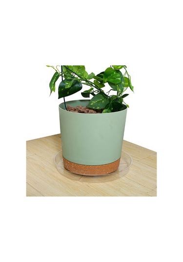 Shineyee 12" Şeffaf Plastik Bitki Tabağı 4'lü Set - Uv Dayanıklı, Derin Suluk Tasarımı İle İç/dış Mekan Kullanımı