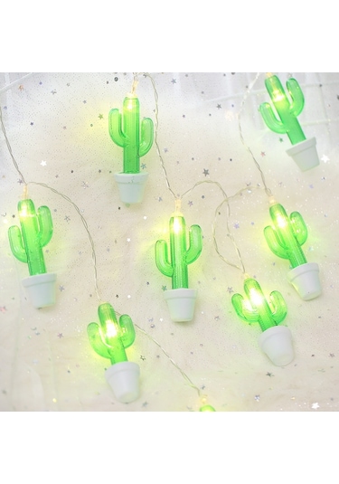 3m Kaktüs Saksı Usb Tak Romantik Led Dize Tatil Işık, 20 Led Genç Tarzı Sıcak Peri Dekoratif Lamba Noel, Düğün, Yatak Odası Sıcak Beyaz Diğer
