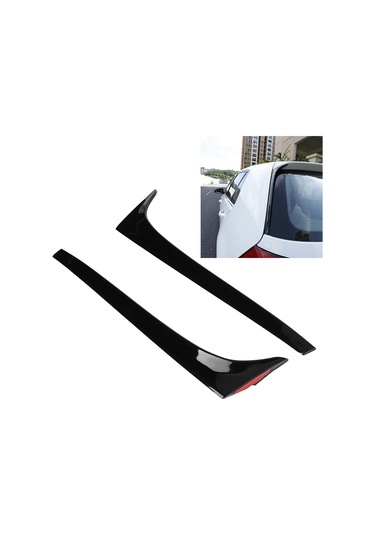 Lemestar Volkswagen Golf 7 2014-2019 Arka Spoyler Abs Malzeme Siyah Dekoratif Akışkanlık Paneli